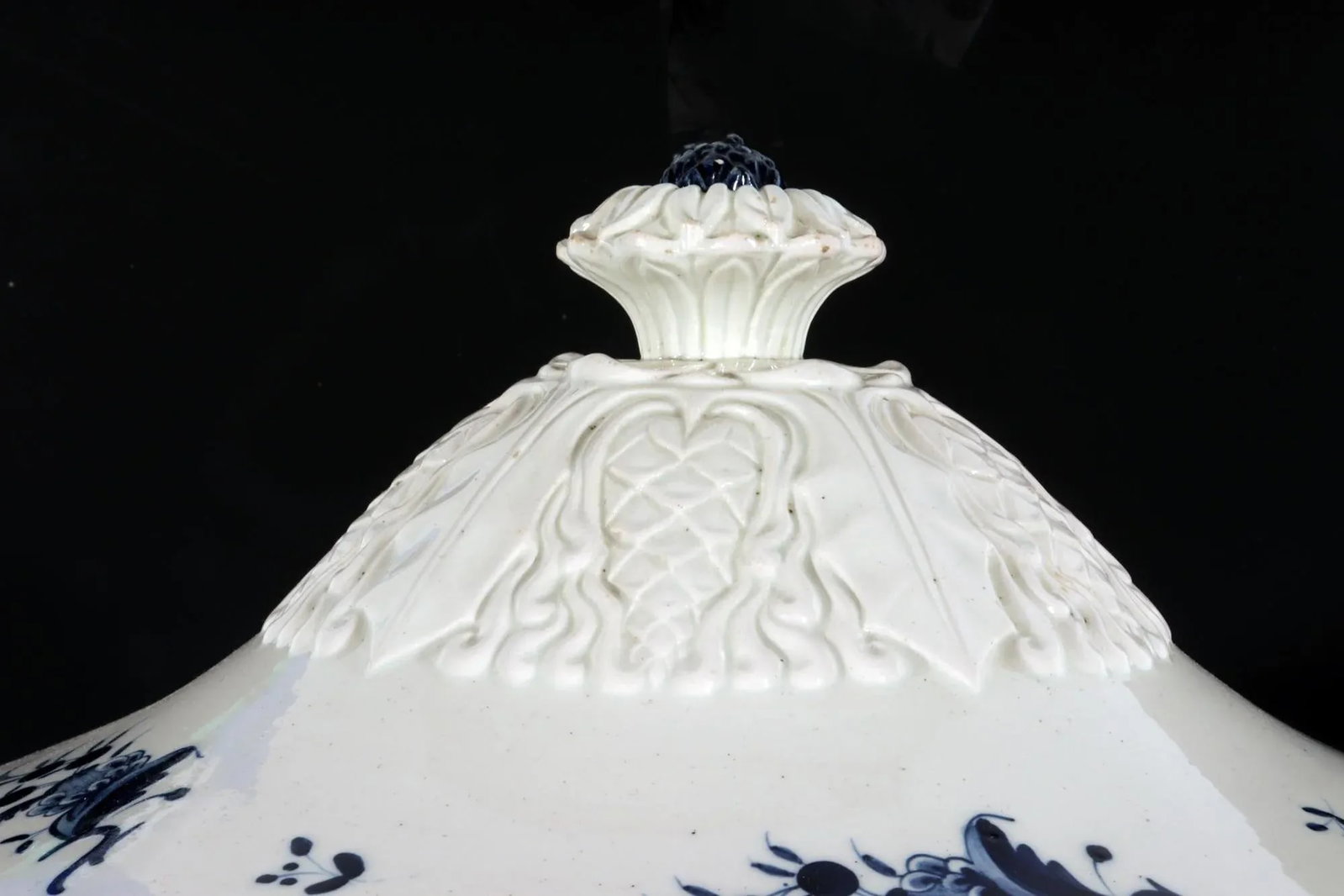 Continental Pottery Large Chinoiserie Soup Tureen, Cover & Stand, Nimy Factory, Belgium - 8
