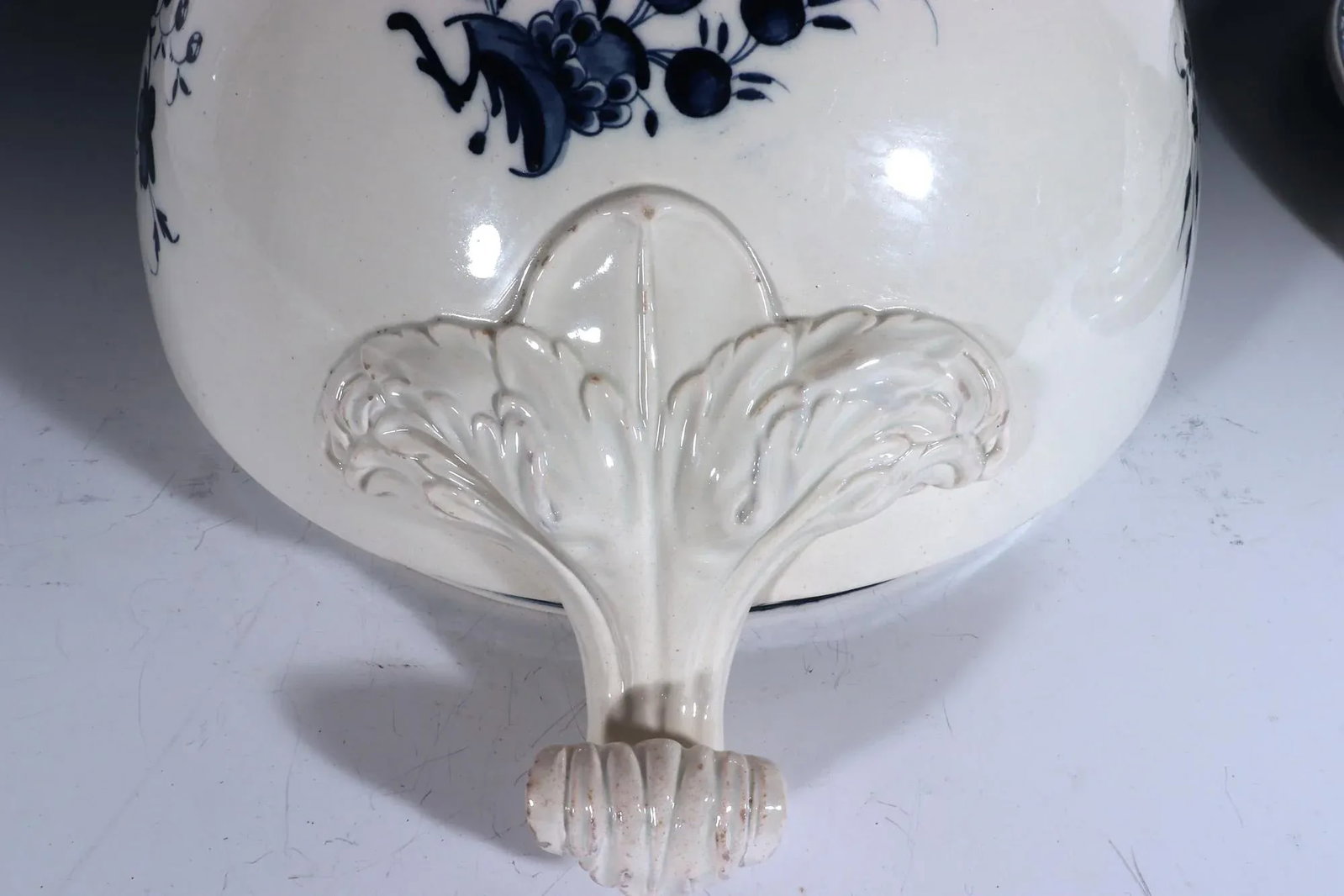 Continental Pottery Large Chinoiserie Soup Tureen, Cover & Stand, Nimy Factory, Belgium - 9