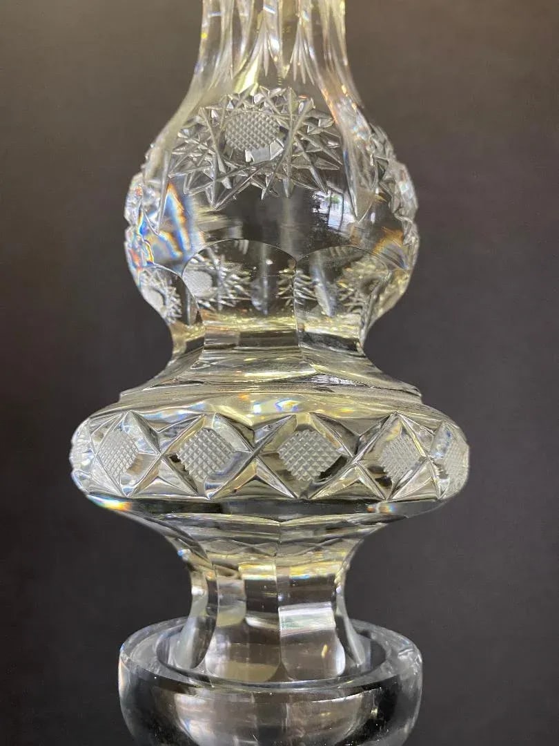 Bohemian Cut Crystal Decanter - 2