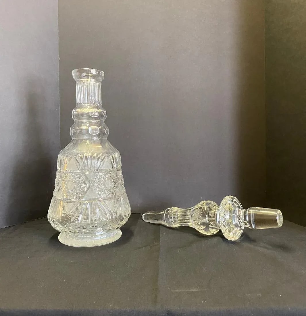 Bohemian Cut Crystal Decanter - 5