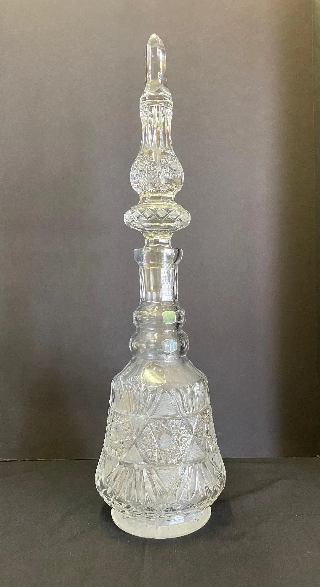 Bohemian Cut Crystal Decanter - 9