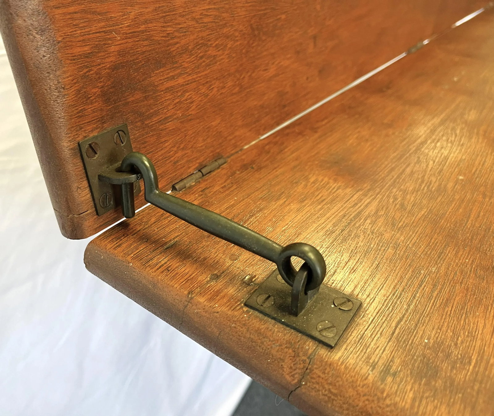 Antique Ship's Navigation Table Handmade of Solid Wood With Barley Twist Legs - 10
