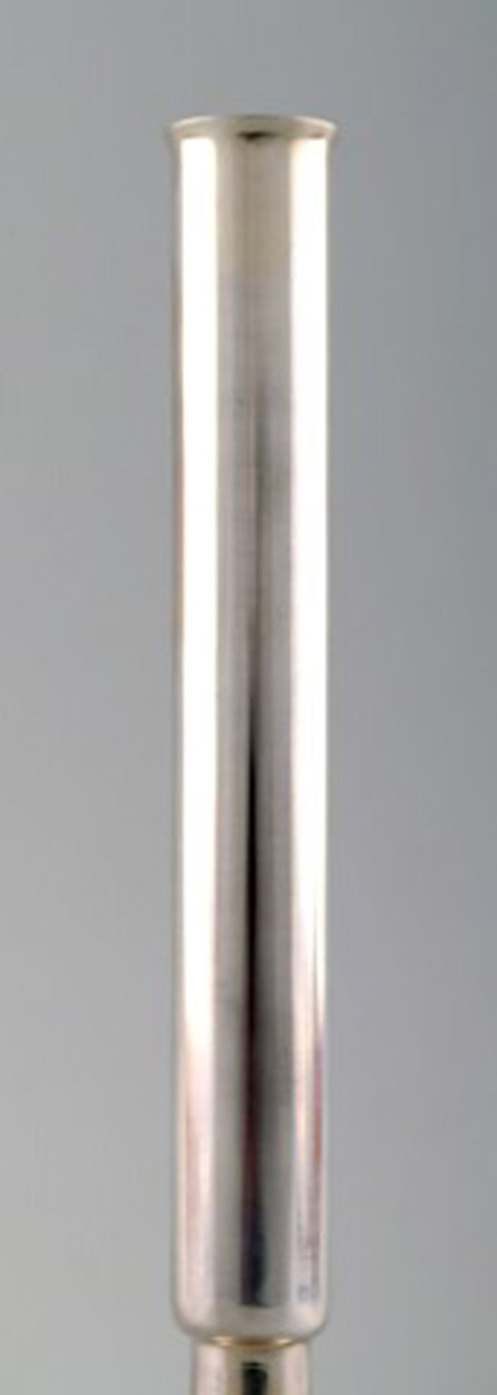 Modernist candlestick / vase of silver, C G Hallberg, Sweden. - 2
