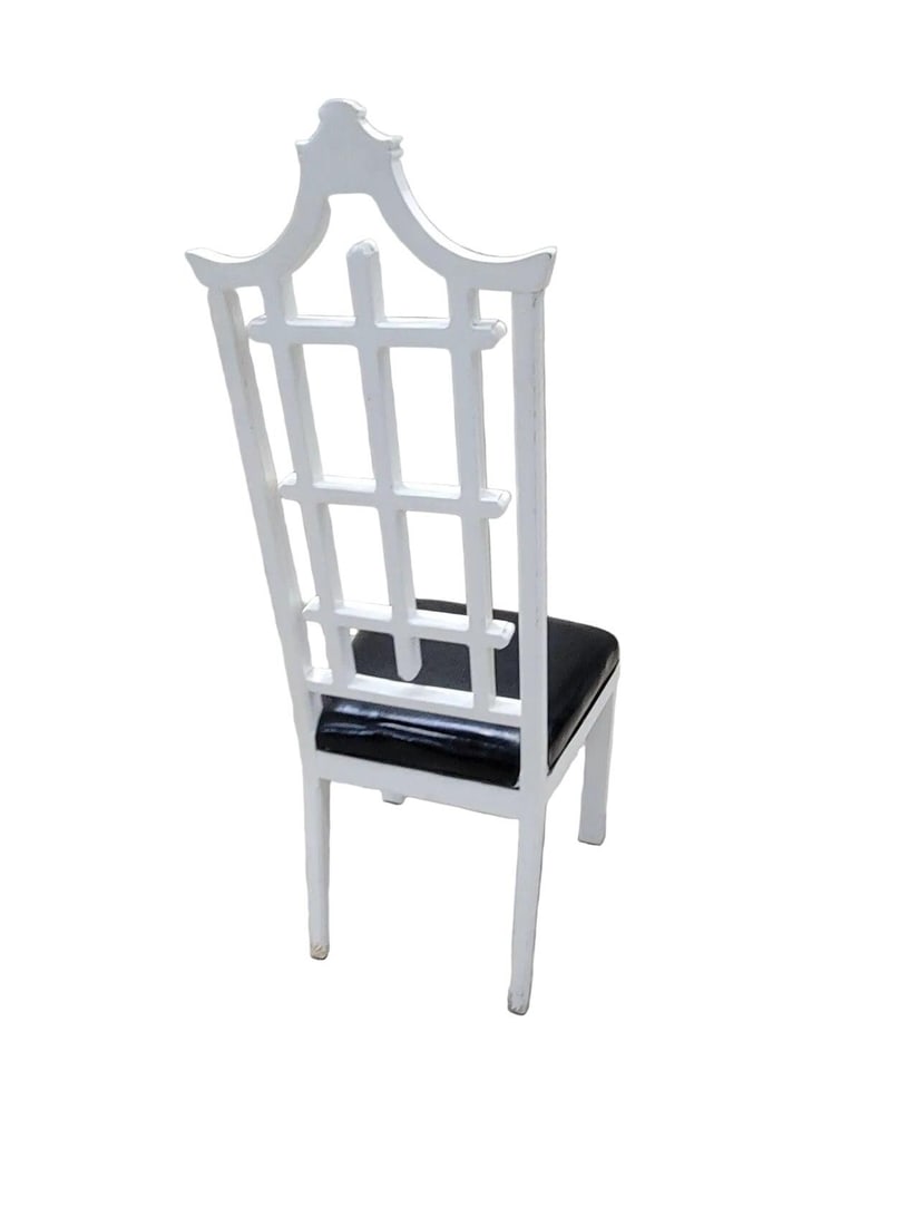 Hollywood Regency Chinese Pagoda Style Side Chair - 2