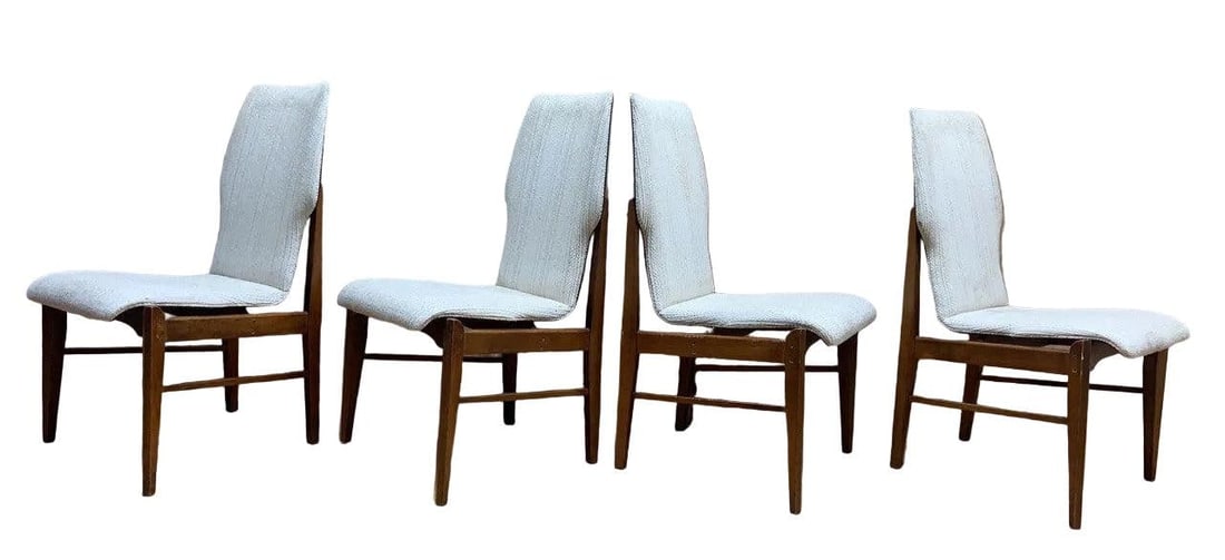 MCM High Back Dining Chairs by Lane - Set of 4 - 2