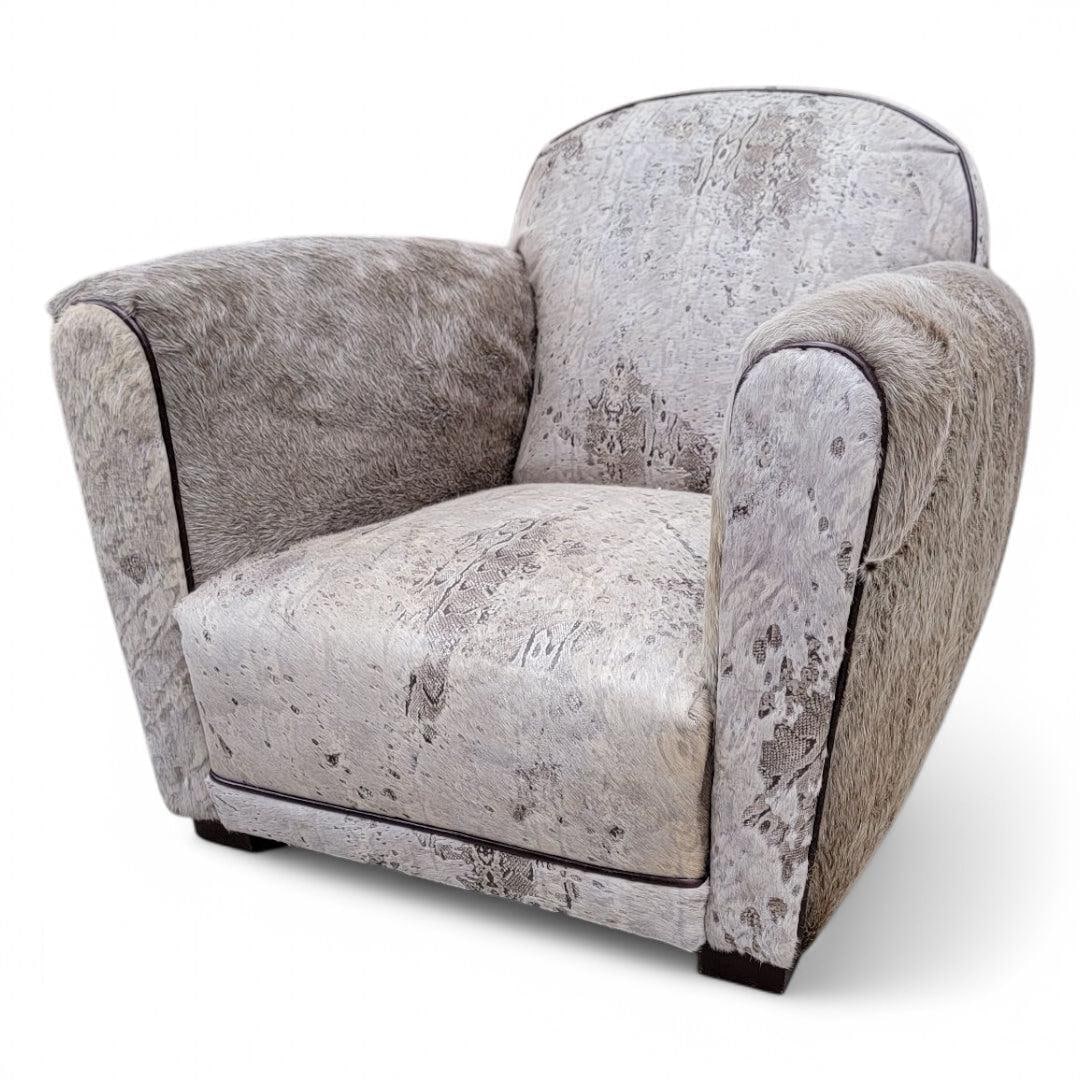 Vintage French Art Deco Club Chair Newly Reupholstered - 2