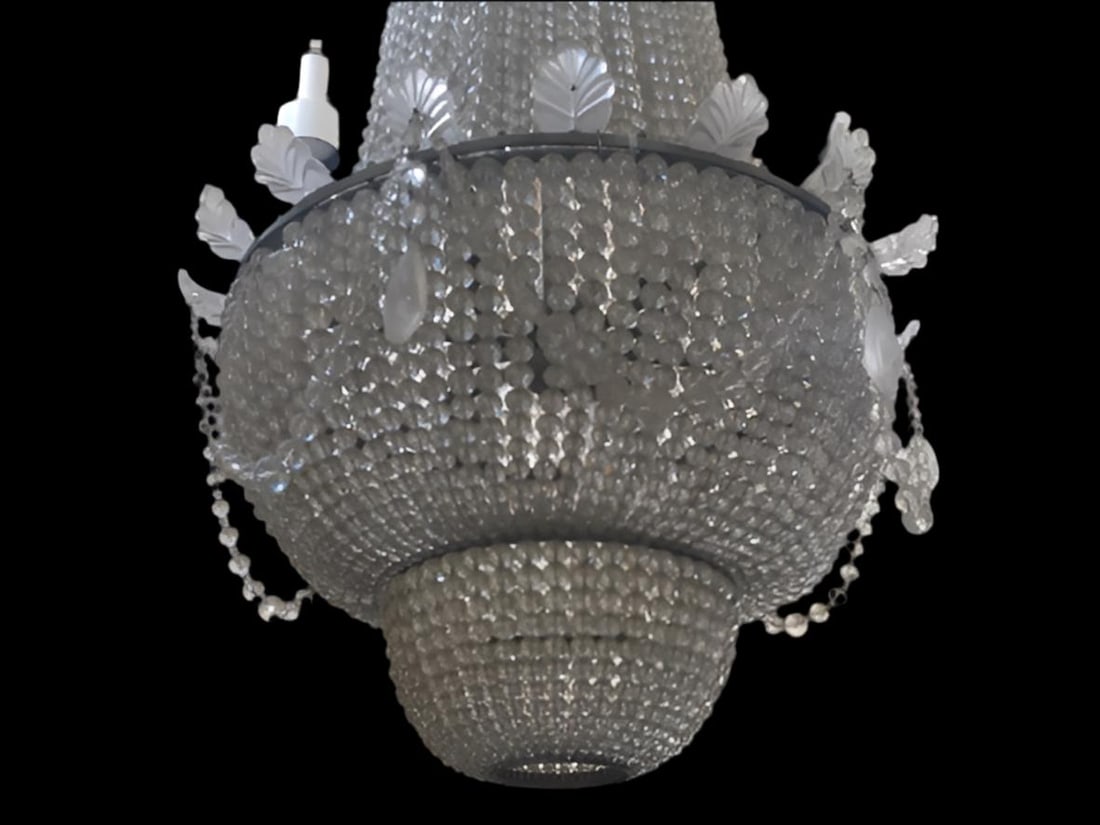 Antique French Baccarat Style Chandelier - 2