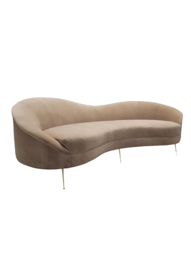 MCM Bruno Munari Style Curved Sofa Newly Reupholstered - 2