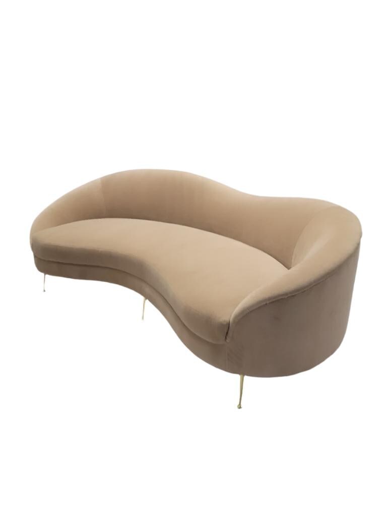 MCM Bruno Munari Style Curved Sofa Newly Reupholstered - 7