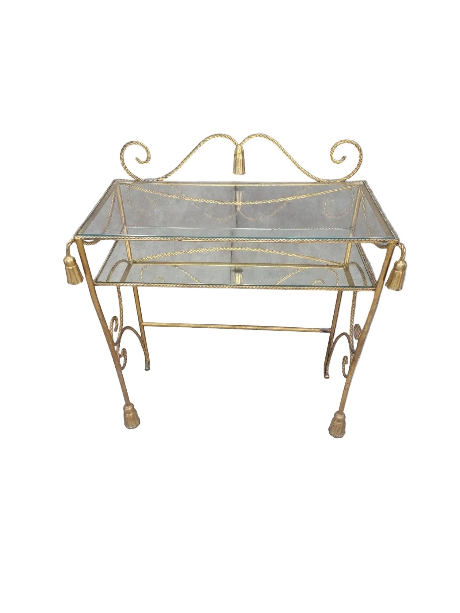 Antique Italian Vanity/Dry-Bar Console Table - 2