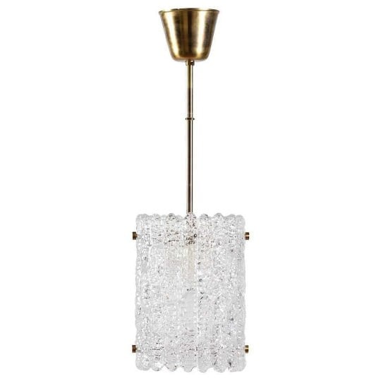 MCM Crystal Pendant Lights by Orrefors - Pair - 2