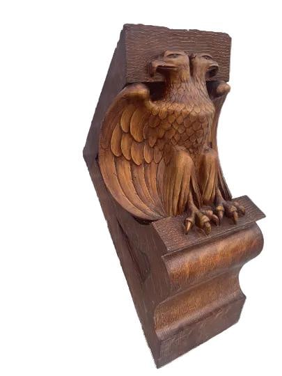 Antique Architectural Salvage Eagle Corbels - Pair - 2