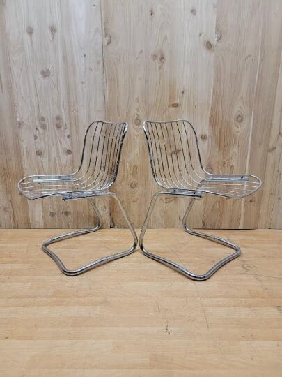 MCM Mod Cantilever Dining Chairs by Gastone Rinaldi - 4 - 3