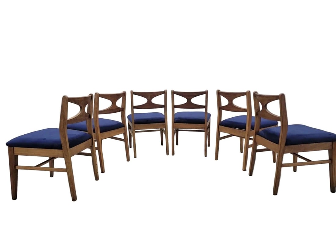MCM Drop Leaf Dining Table and 6 Chairs by Broyhill Brasilia - 4