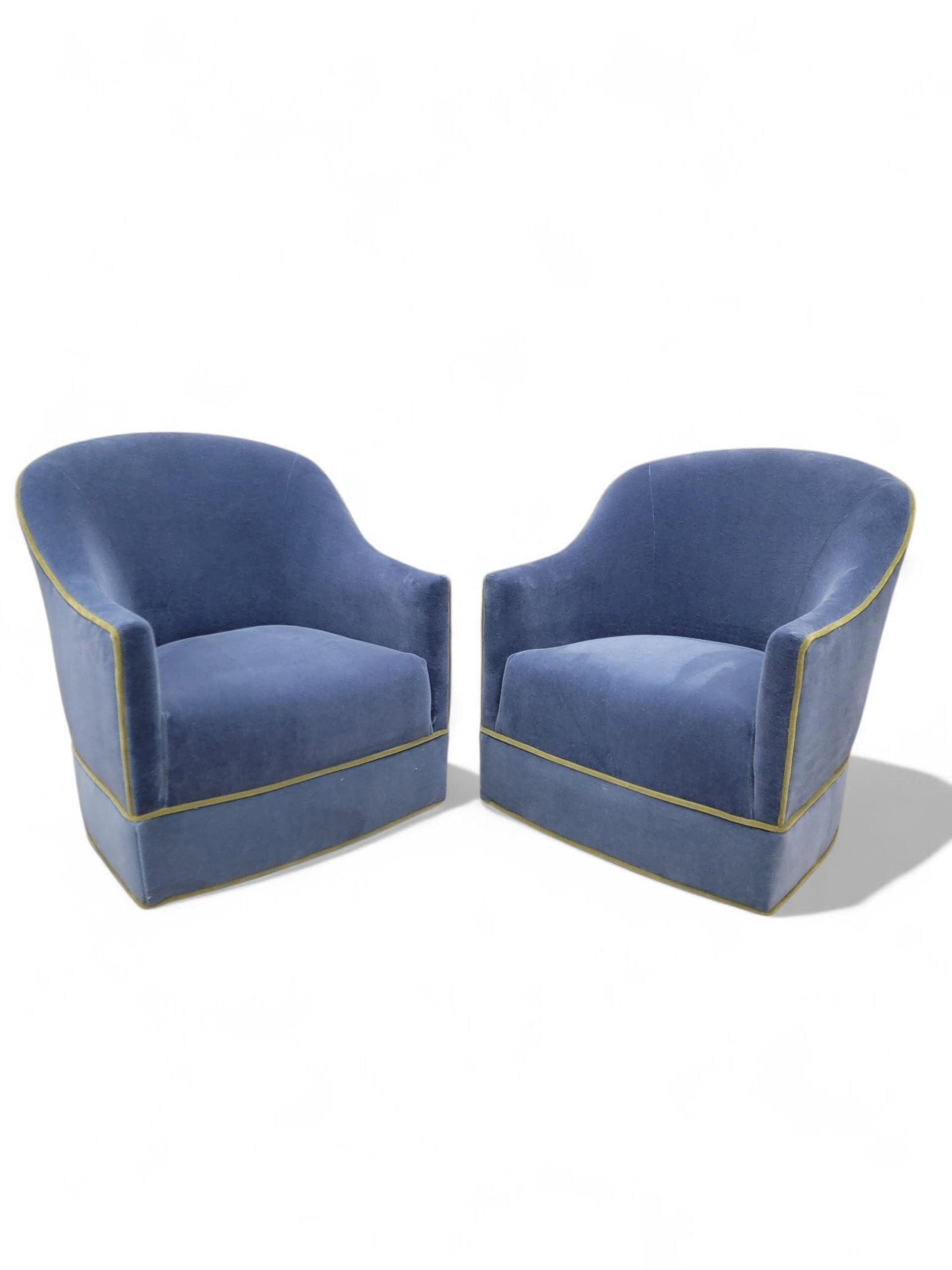 MCM Harvey Probber Style Barrel Back Swivel Chairs Newly Reupholstered - 4 - 8