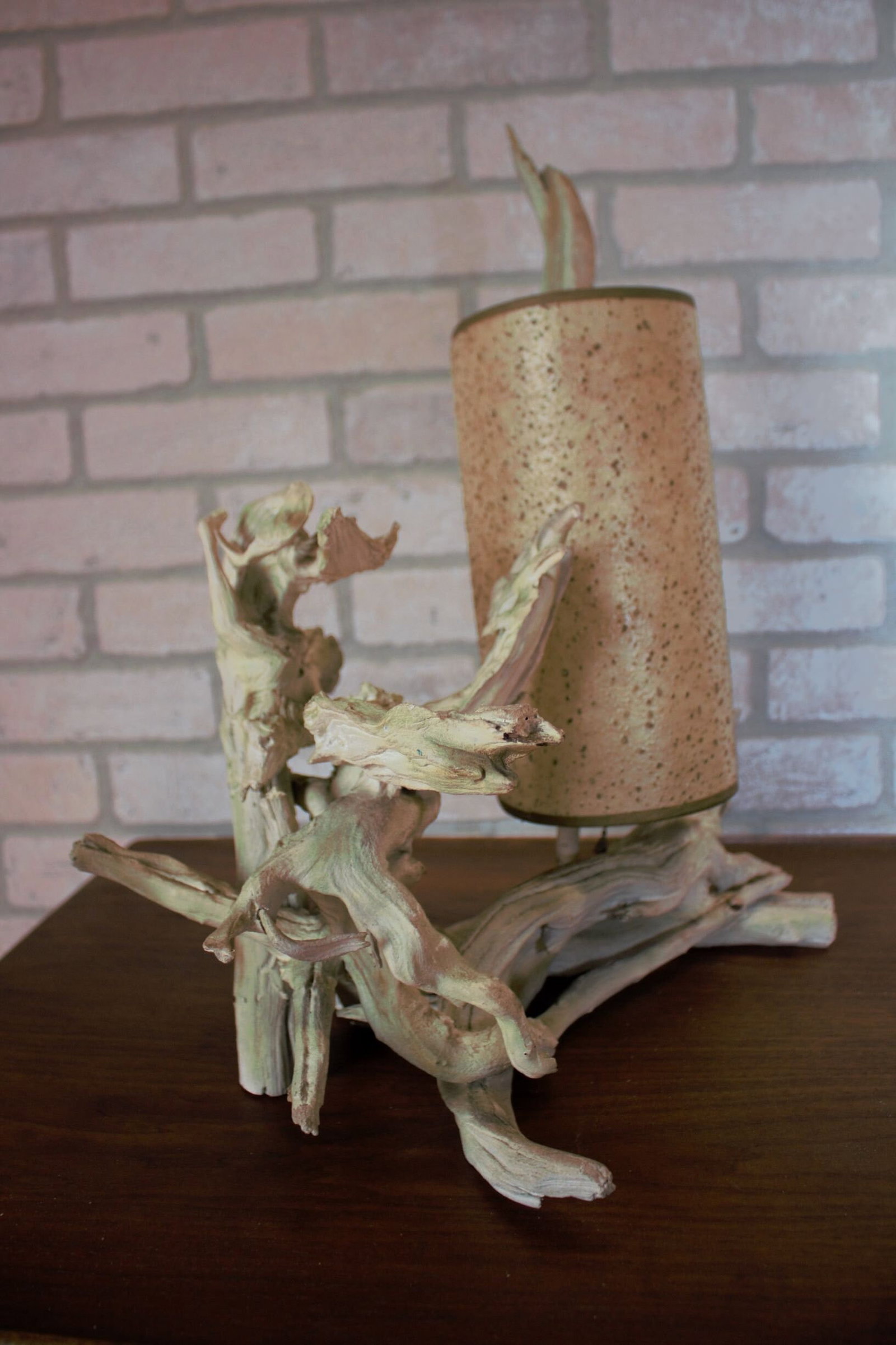Mid Century Modern Driftwood Table Lamp - Set of 2 - 2