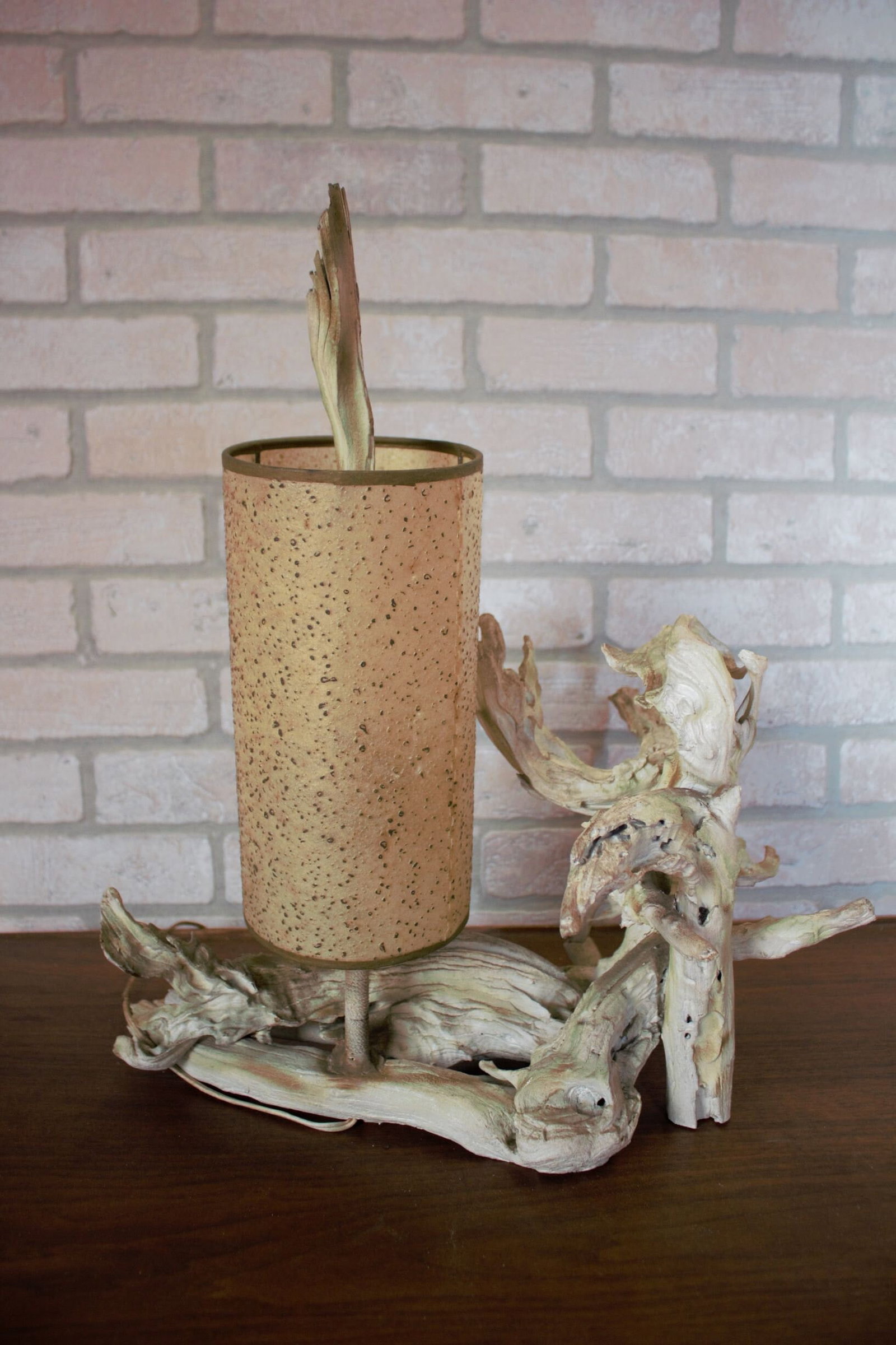 Mid Century Modern Driftwood Table Lamp - Set of 2 - 4