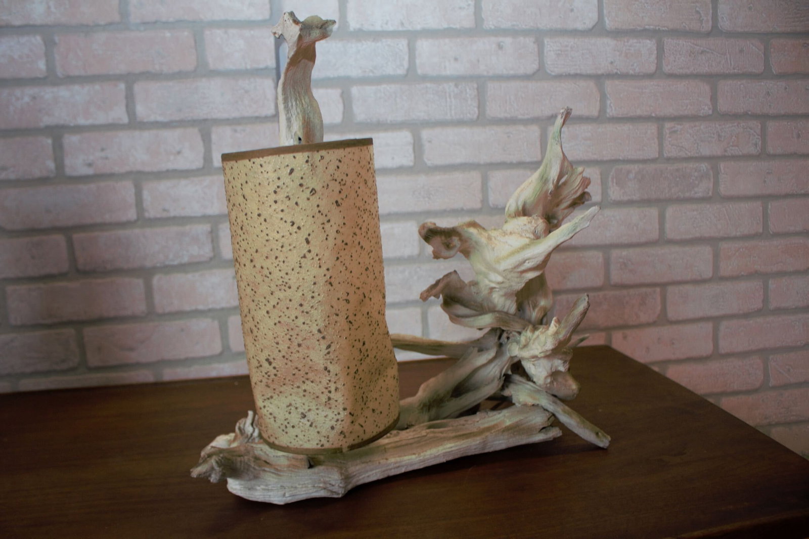 Mid Century Modern Driftwood Table Lamp - Set of 2 - 7