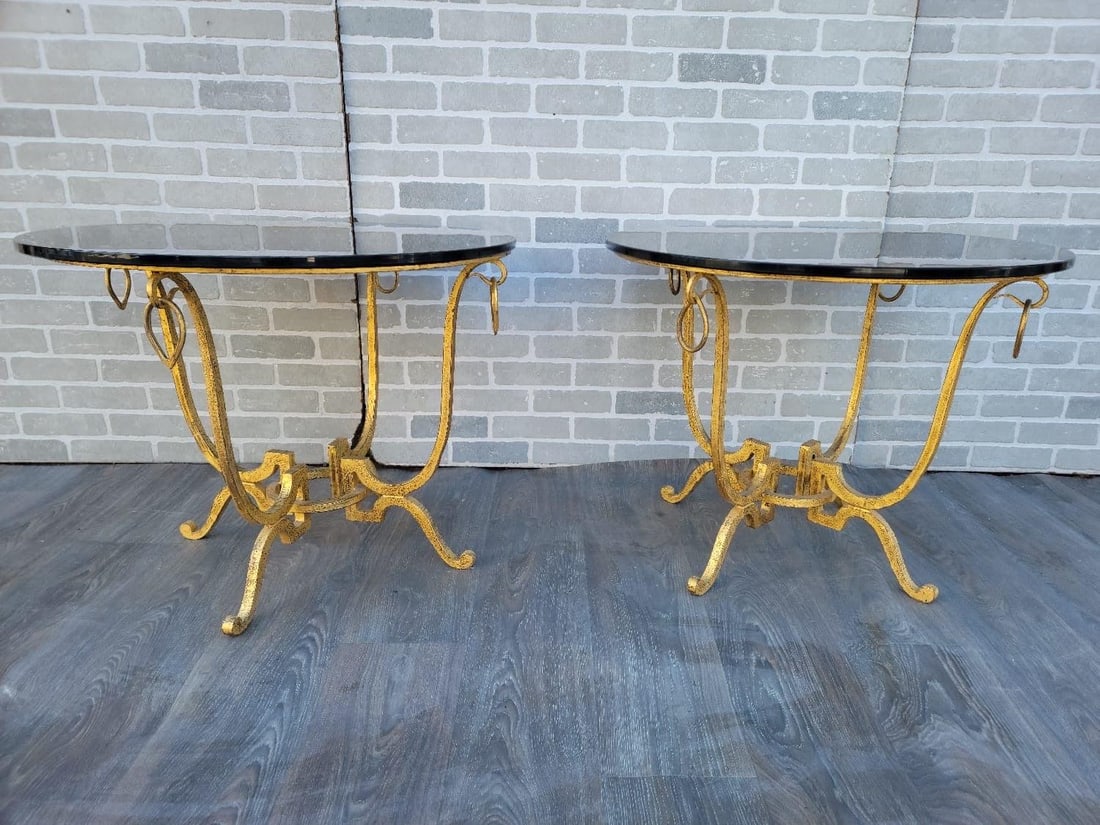 MCM Rene Drouet Style Side Table - Pair - 5