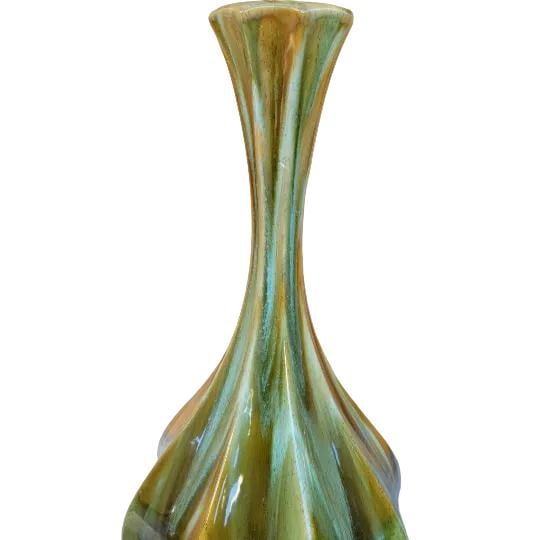 Vintage Retro Green Table Lamp - Pair - 2