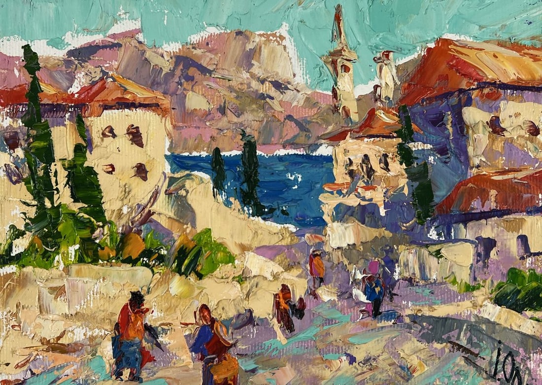 Oil painting The Road to the Sea Through the City Oleksiy Ivanyuk - 3