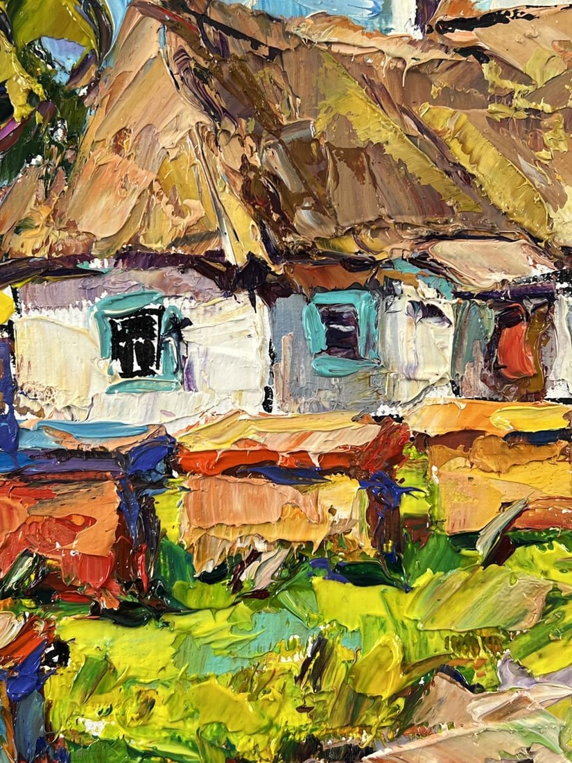 Oil painting Bee Apiary in the Village Oleksiy Ivanyuk - 6