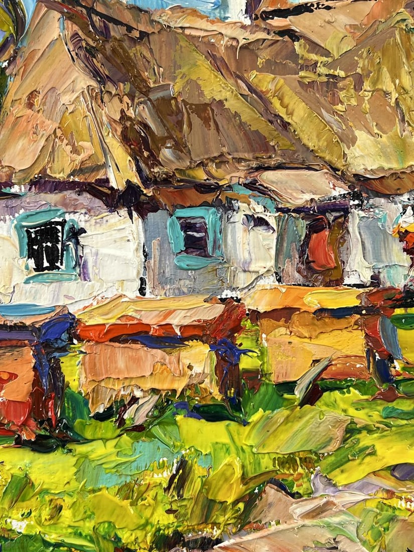 Oil painting Bee Apiary in the Village Oleksiy Ivanyuk - 7