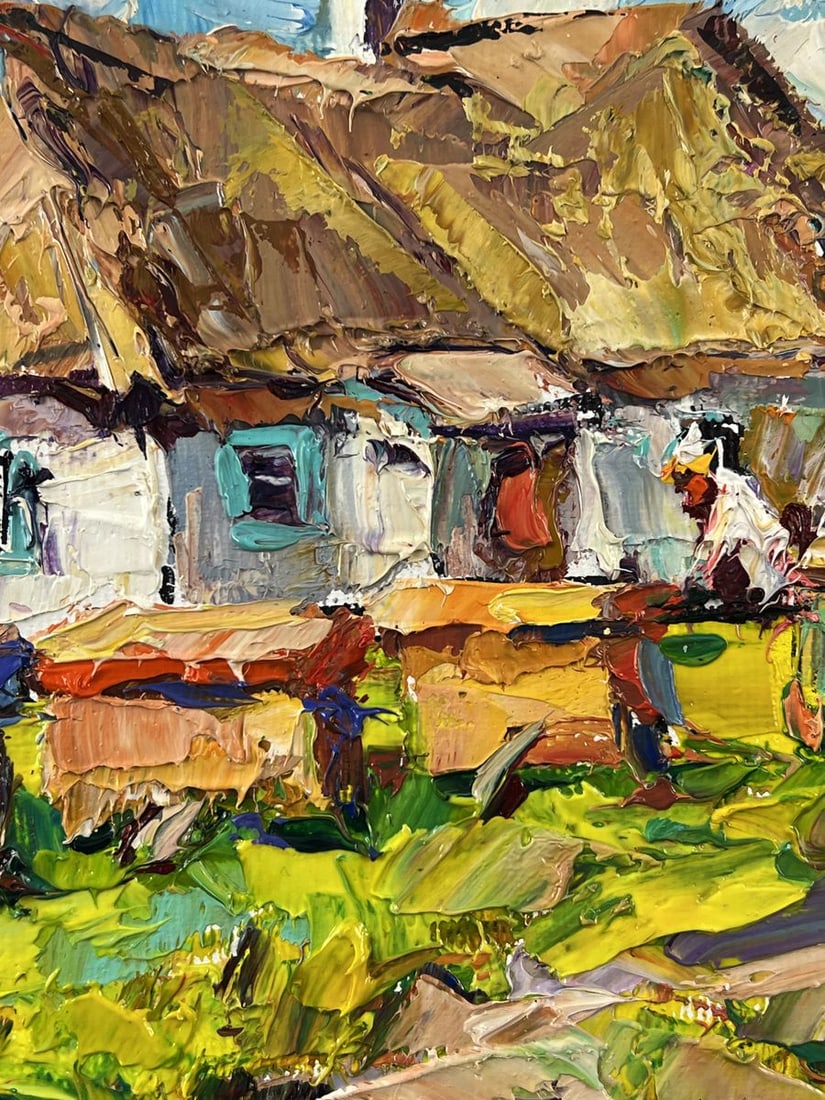 Oil painting Bee Apiary in the Village Oleksiy Ivanyuk - 8