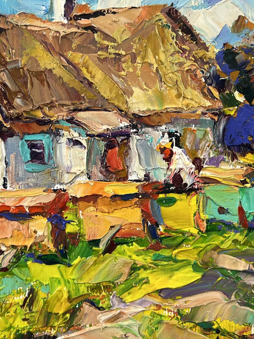 Oil painting Bee Apiary in the Village Oleksiy Ivanyuk - 9