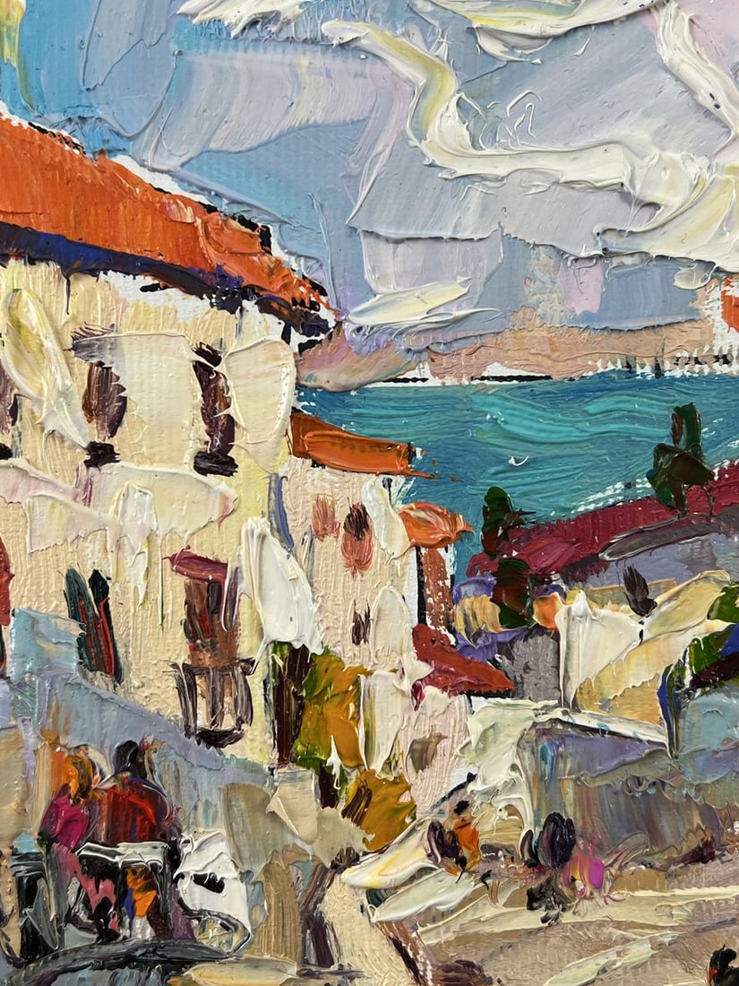Oil painting Sunny Day in the Sea City Oleksiy Ivanyuk - 4