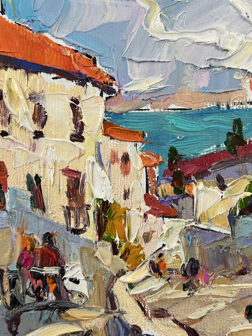 Oil painting Sunny Day in the Sea City Oleksiy Ivanyuk - 5