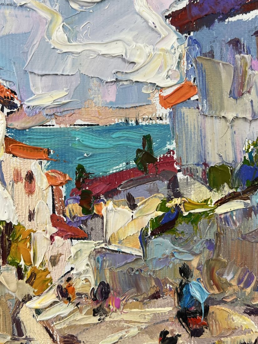 Oil painting Sunny Day in the Sea City Oleksiy Ivanyuk - 7