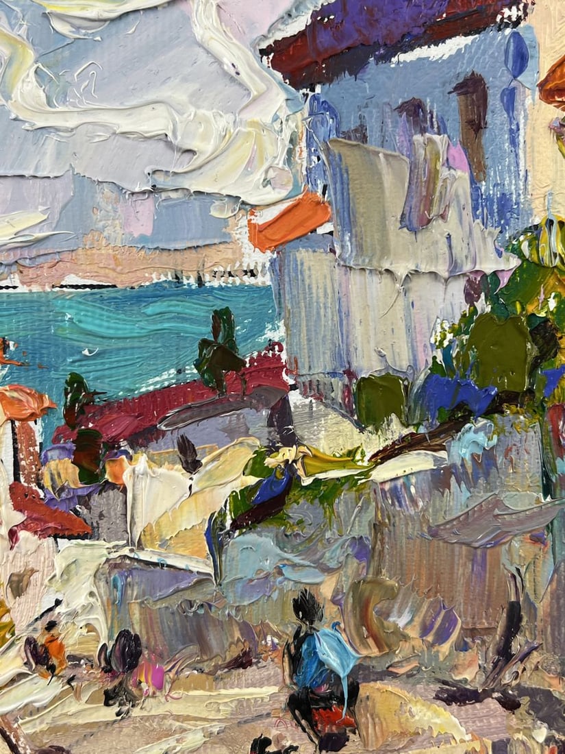 Oil painting Sunny Day in the Sea City Oleksiy Ivanyuk - 8