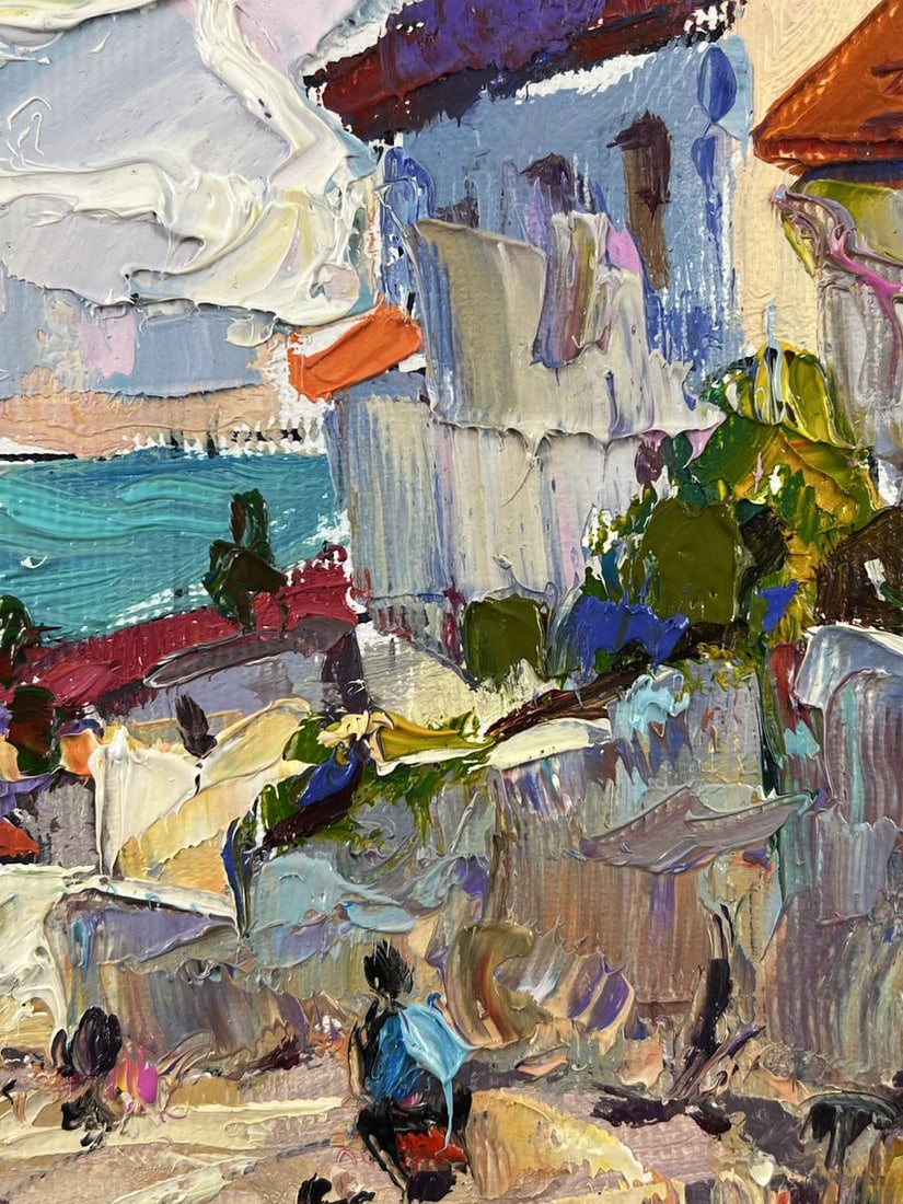 Oil painting Sunny Day in the Sea City Oleksiy Ivanyuk - 9