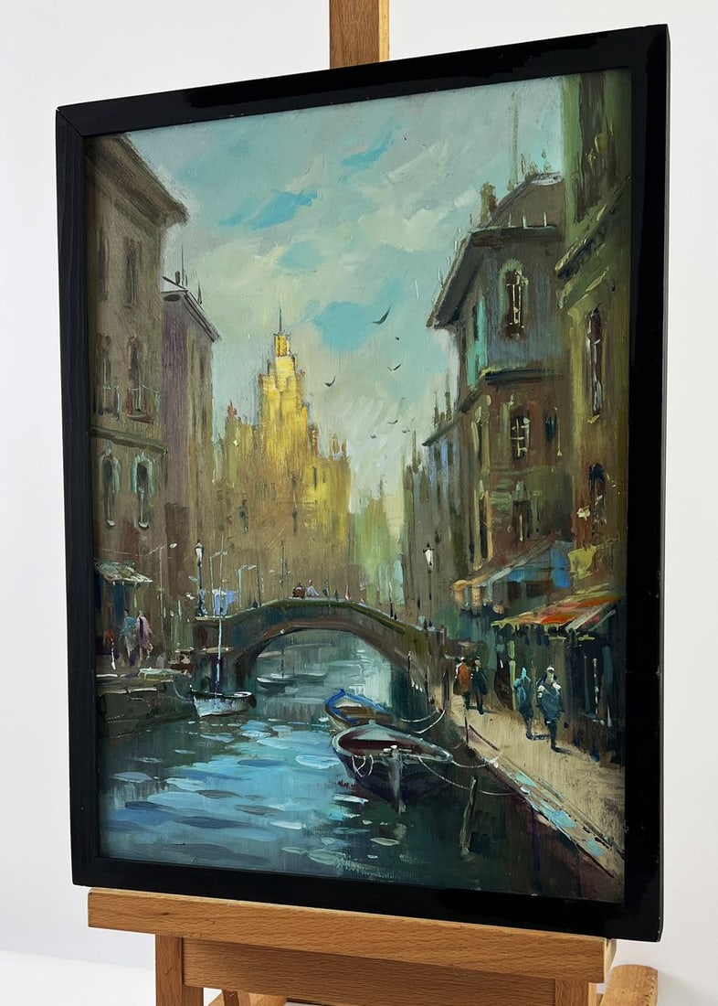 Oil painting Life in the River City Yuriy Suprunchuk - 2