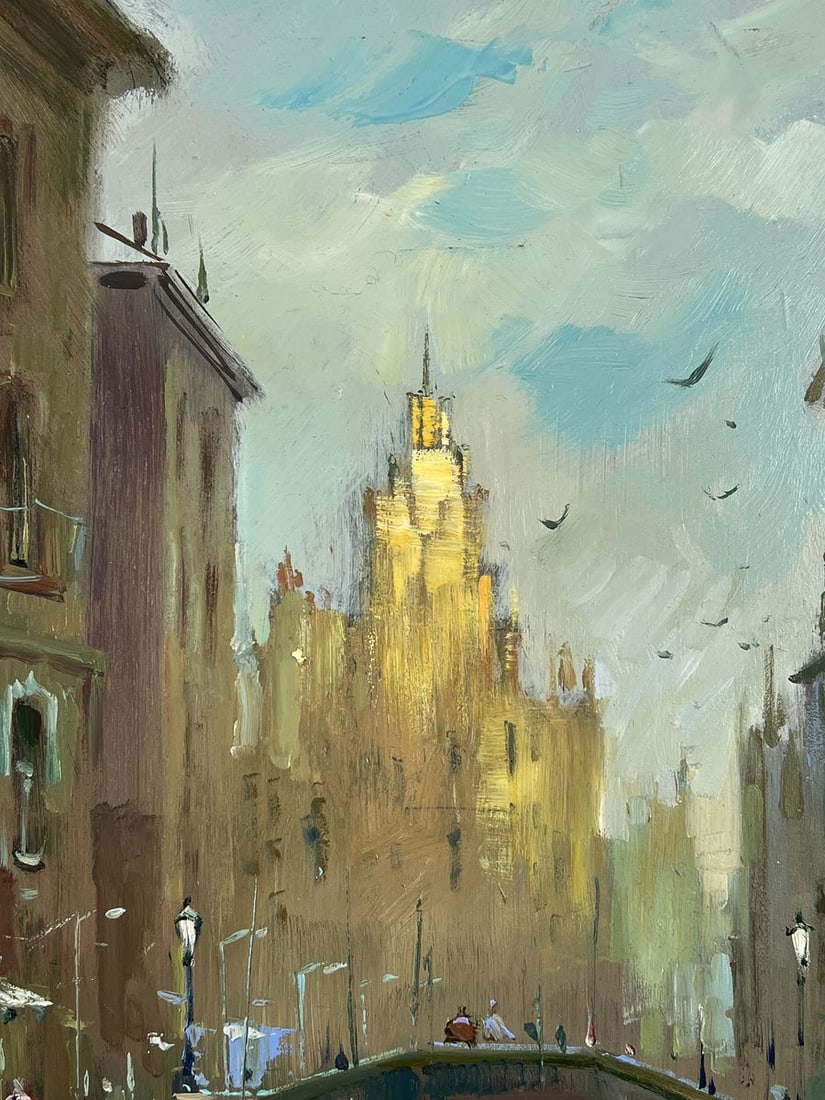 Oil painting Life in the River City Yuriy Suprunchuk - 4