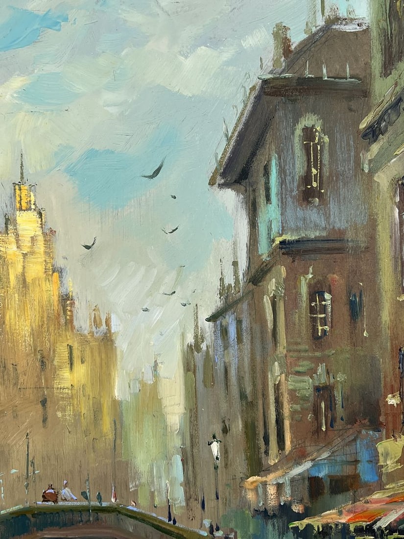 Oil painting Life in the River City Yuriy Suprunchuk - 5
