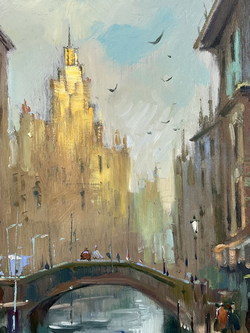 Oil painting Life in the River City Yuriy Suprunchuk - 6