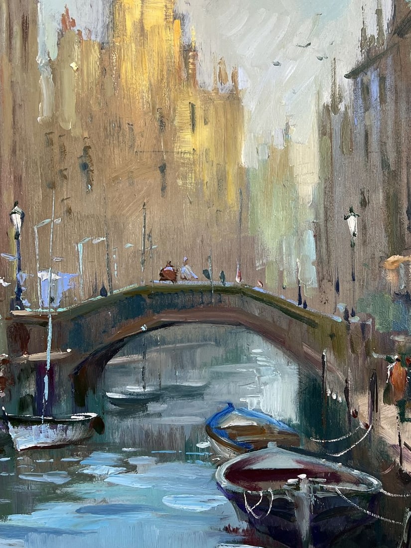 Oil painting Life in the River City Yuriy Suprunchuk - 8