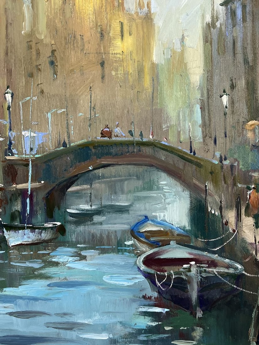 Oil painting Life in the River City Yuriy Suprunchuk - 9