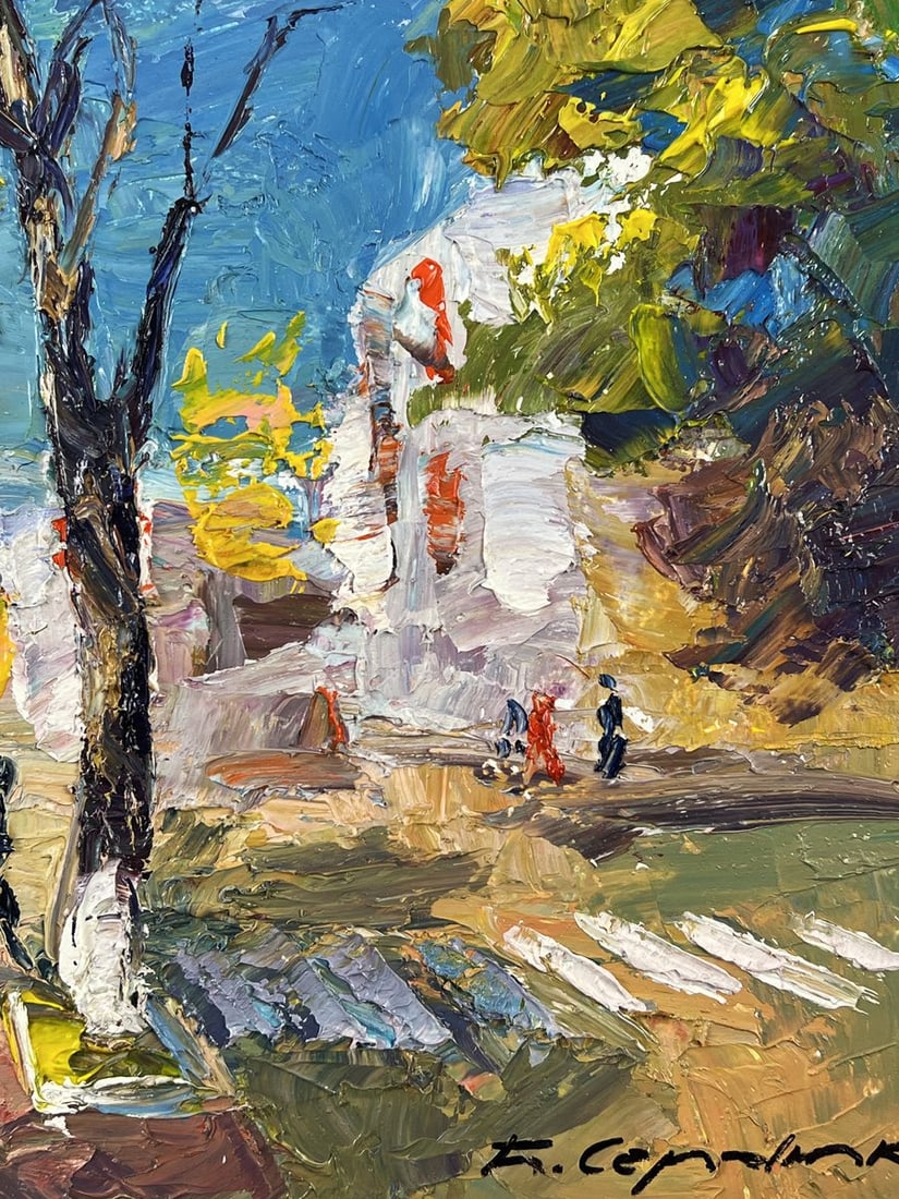 Oil painting City Bustle in the Middle of the Day Boris Serdyuk - 10