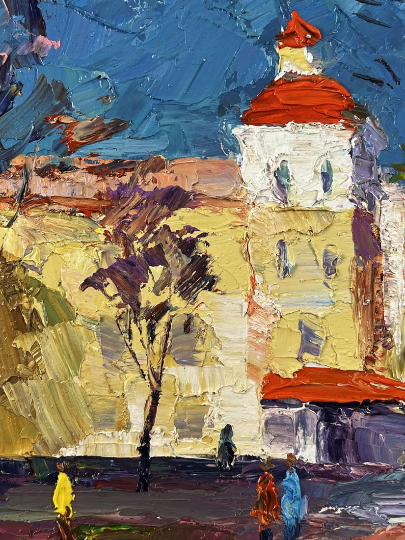 Oil painting City Bustle in the Middle of the Day Boris Serdyuk - 4
