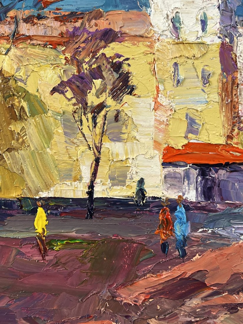 Oil painting City Bustle in the Middle of the Day Boris Serdyuk - 5