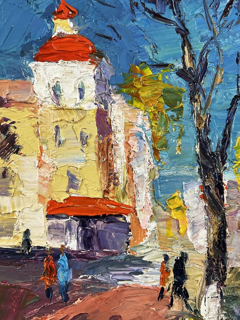 Oil painting City Bustle in the Middle of the Day Boris Serdyuk - 6