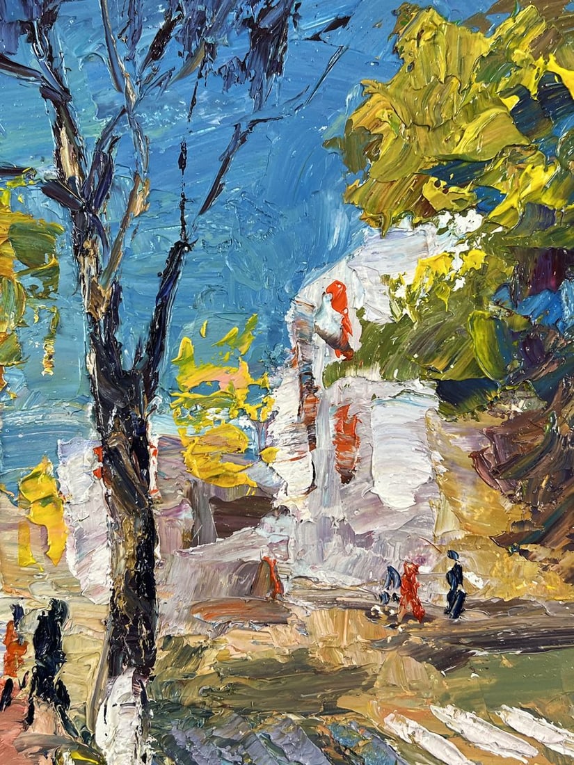 Oil painting City Bustle in the Middle of the Day Boris Serdyuk - 9