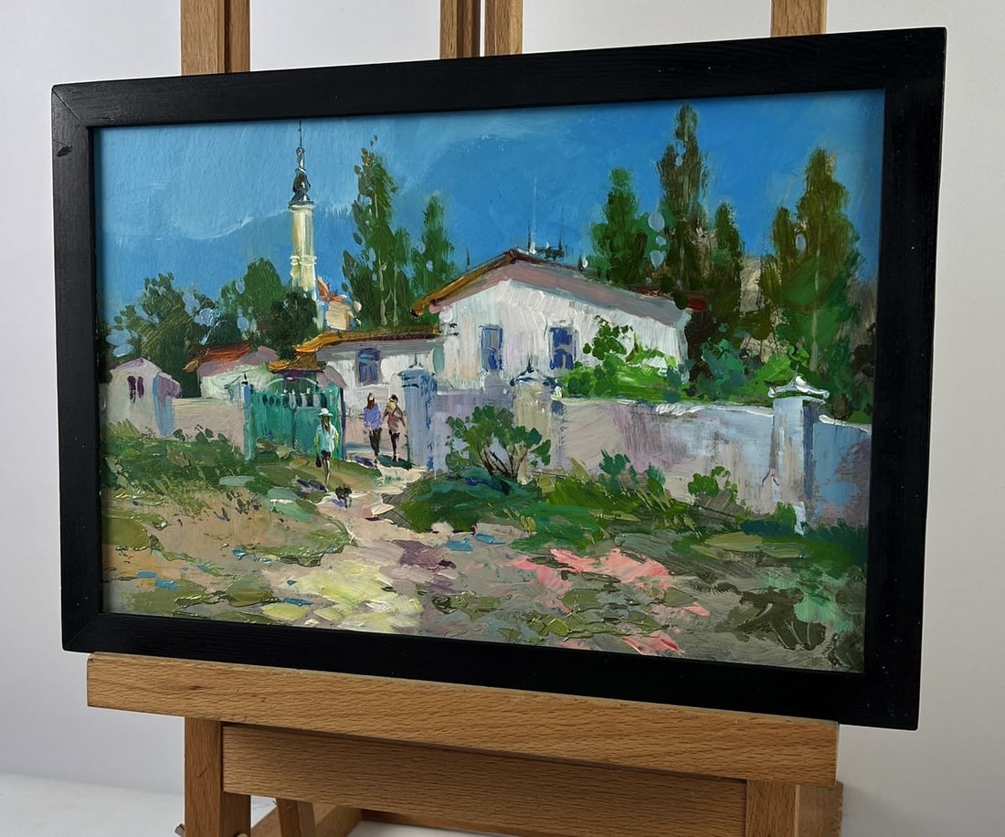 Oil painting Sunny House at the Edge of the City Yuriy Suprunchuk - 2