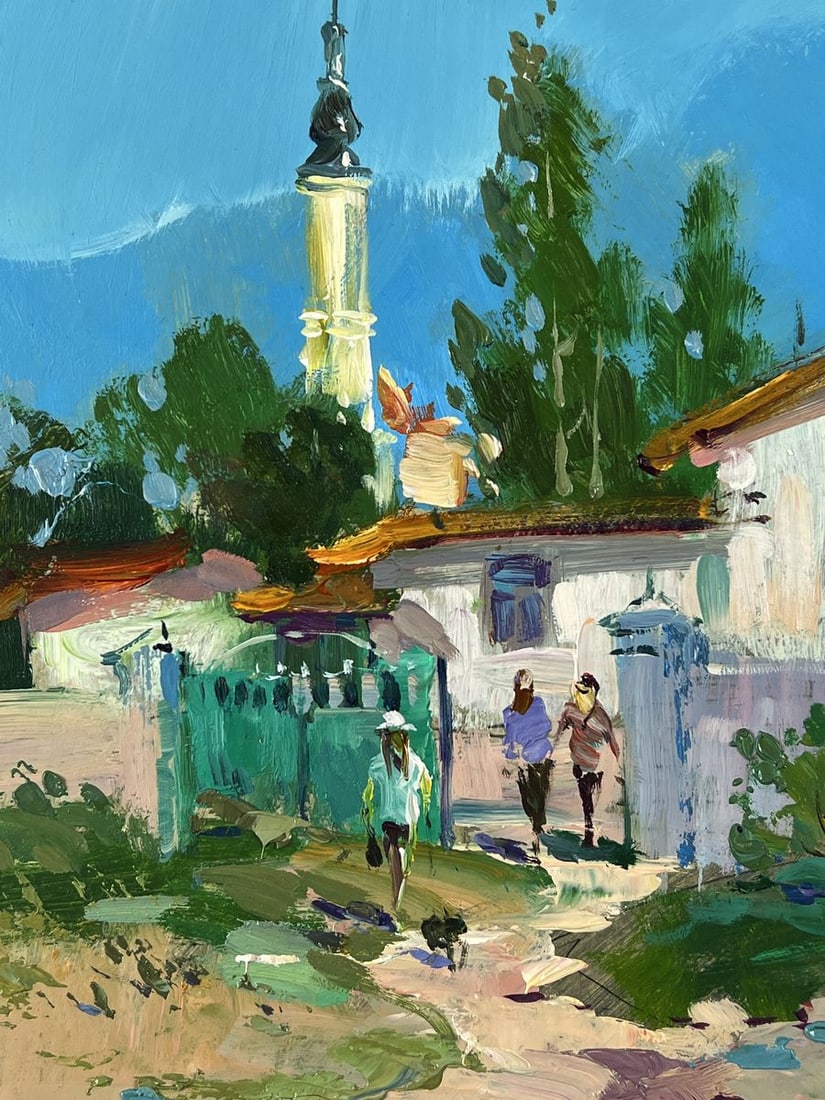 Oil painting Sunny House at the Edge of the City Yuriy Suprunchuk - 4