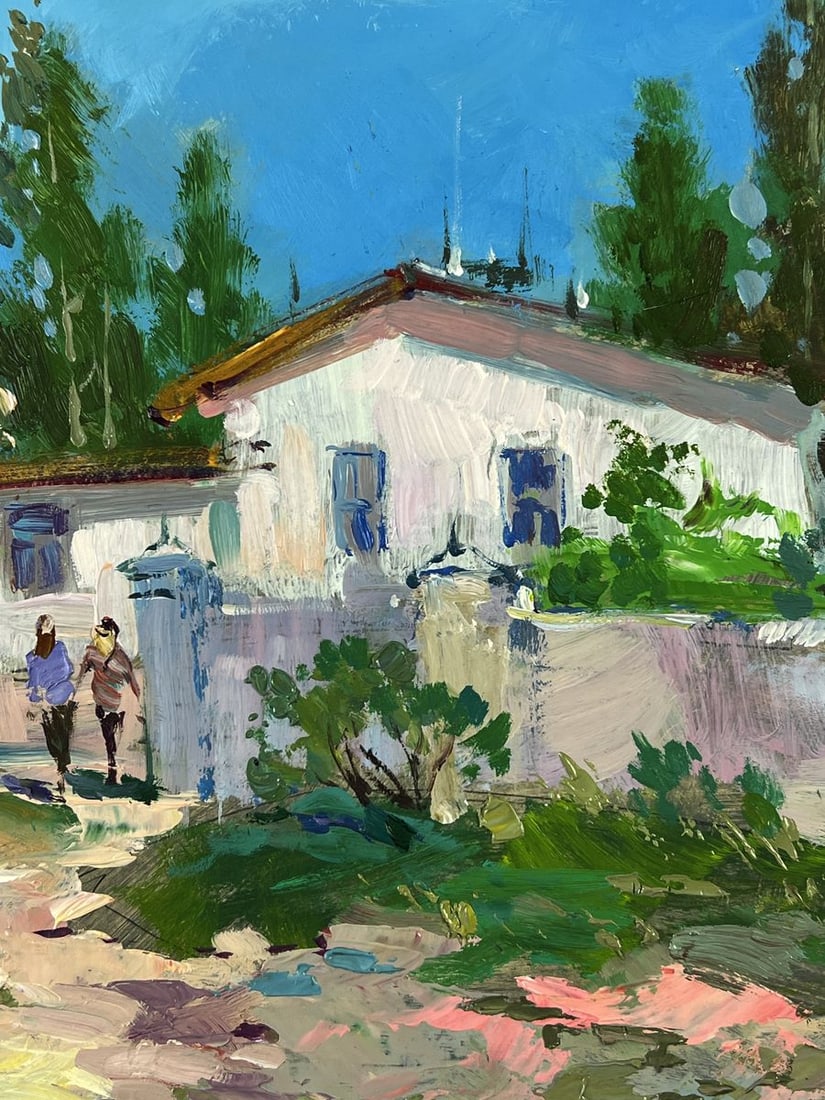 Oil painting Sunny House at the Edge of the City Yuriy Suprunchuk - 8