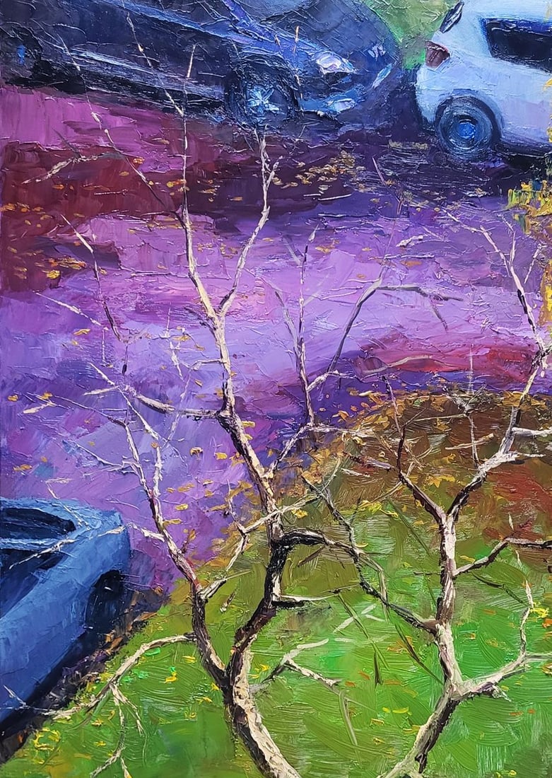 Oil painting Outside the Window Boris Serdyuk - 4