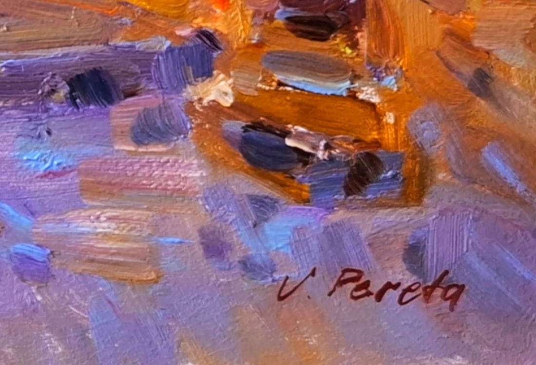 Oil painting Old Street Morning Vyacheslav Pereta - 6